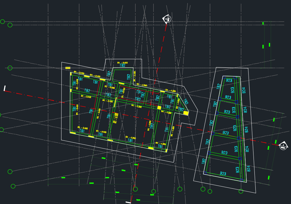 Three-dimensional CAD wireframe model of Villa Ulus House & Moonraker