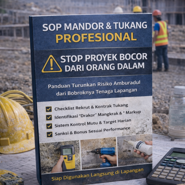 SOP Mandor & Tukang Profesional — Stop Proyek Bocor dari Orang Dalam