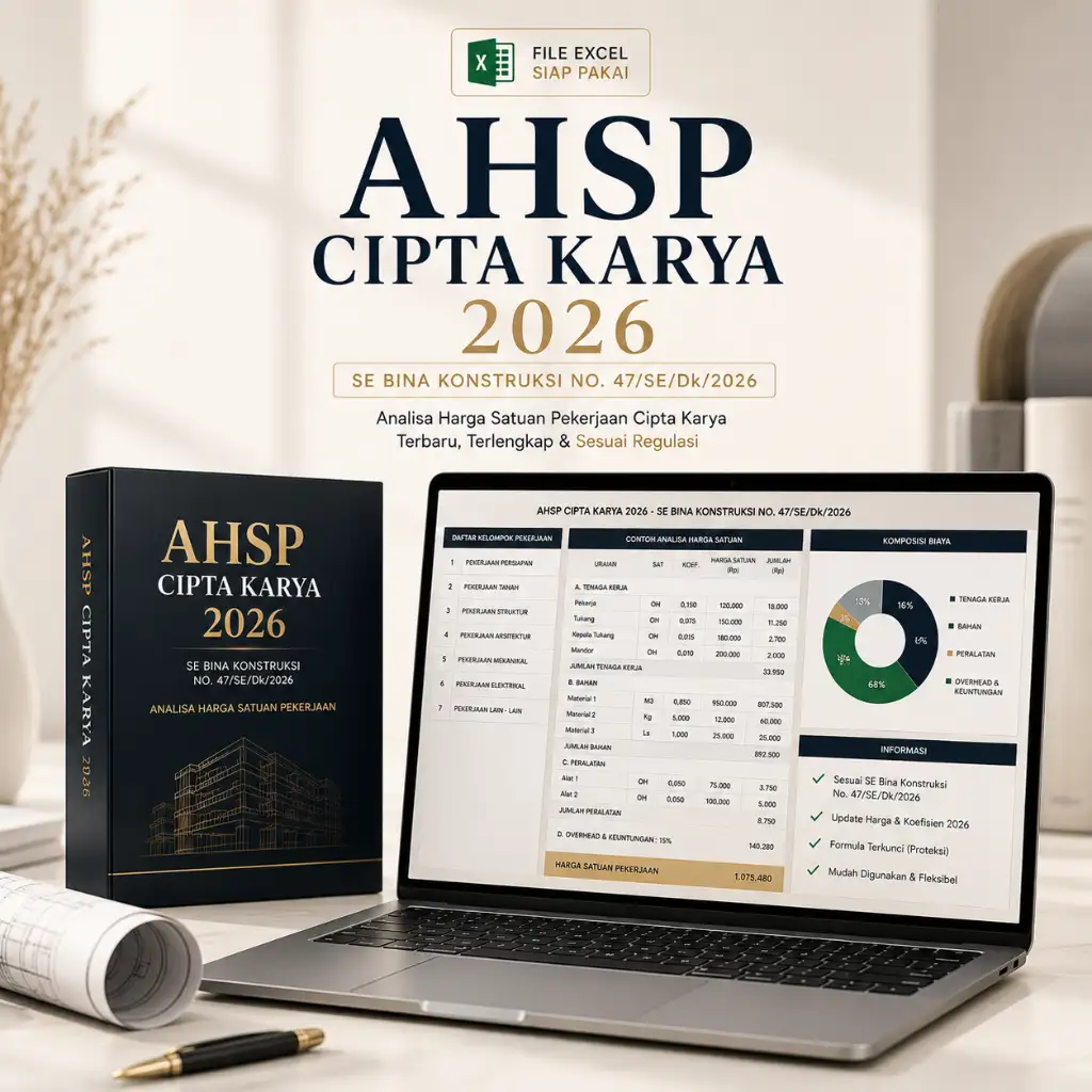 AHSP Cipta Karya 2026 – SE Bina Konstruksi No. 47/SE/Dk/2026