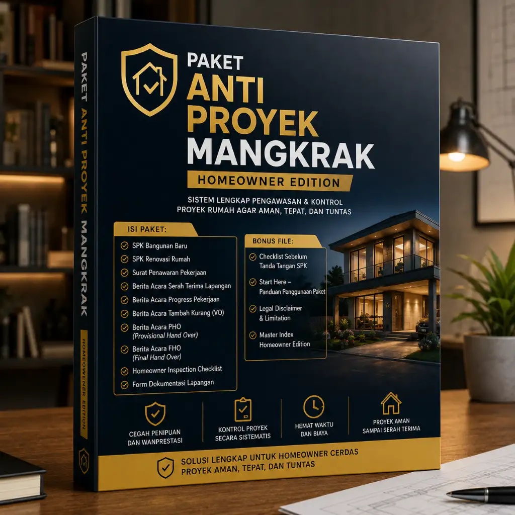Paket Anti Proyek Mangkrak – Homeowner Edition